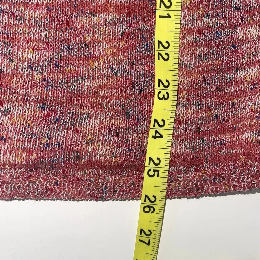 BDG Urban Outfitters Red Multicolor Marled Knit Pullover Sweater Medium Women’s